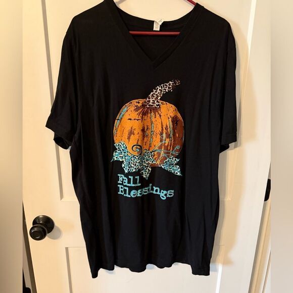 BELLA CANVAS FALL BLESSING T SHIRT AUTUMN THANKSGIVING - Picture 1 of 4